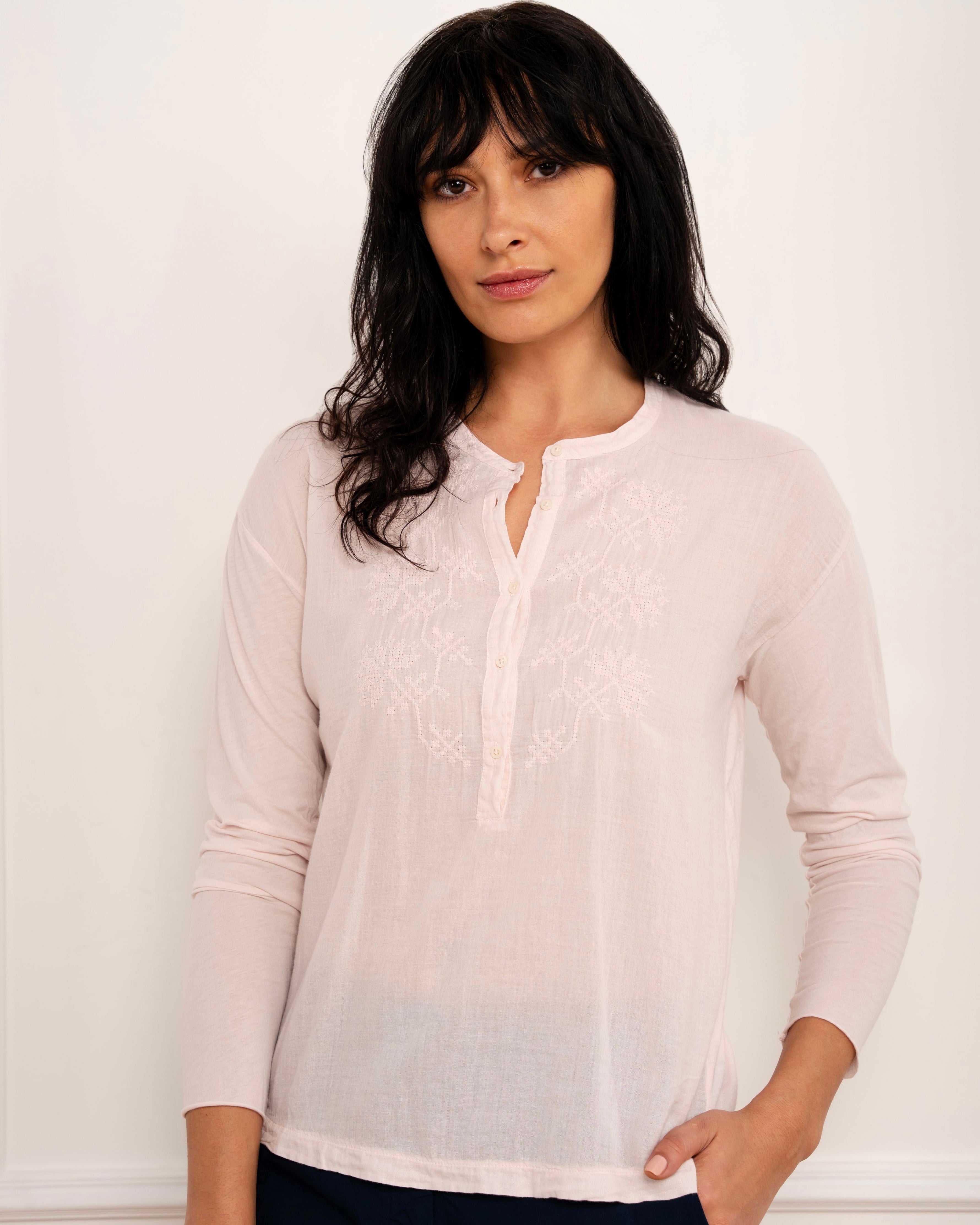 Tuanne Embroidered Cotton Shirt