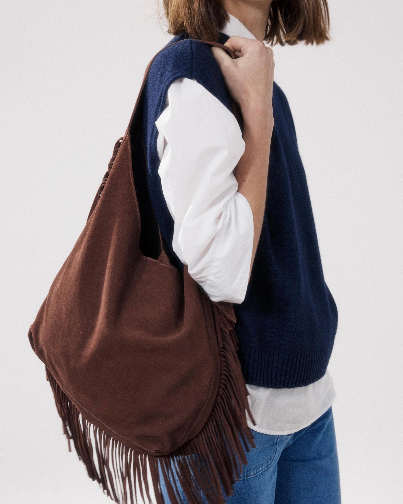 Amanda Suede Leather Bag