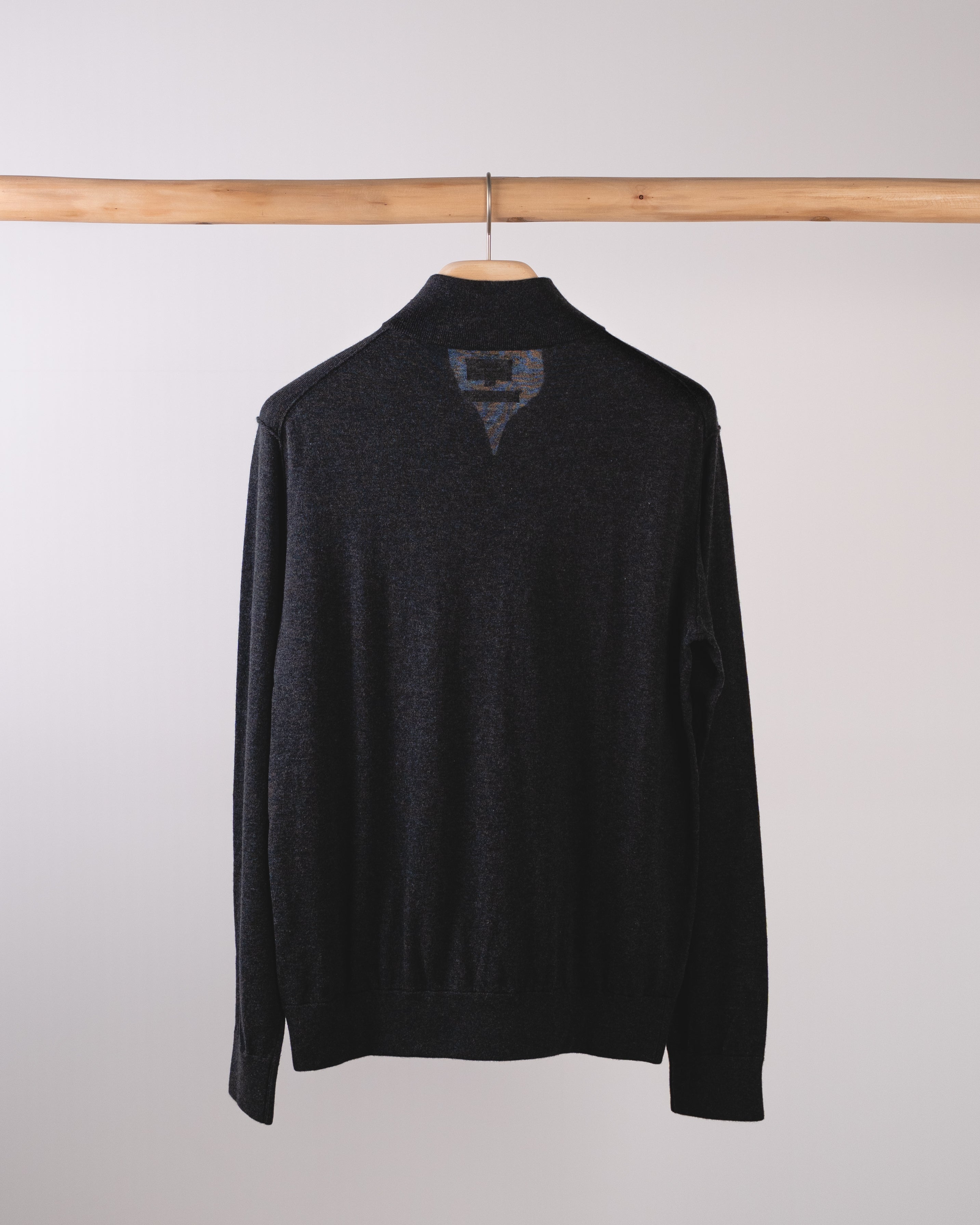 Trucker Half Zip Cashmere Mix Jumper