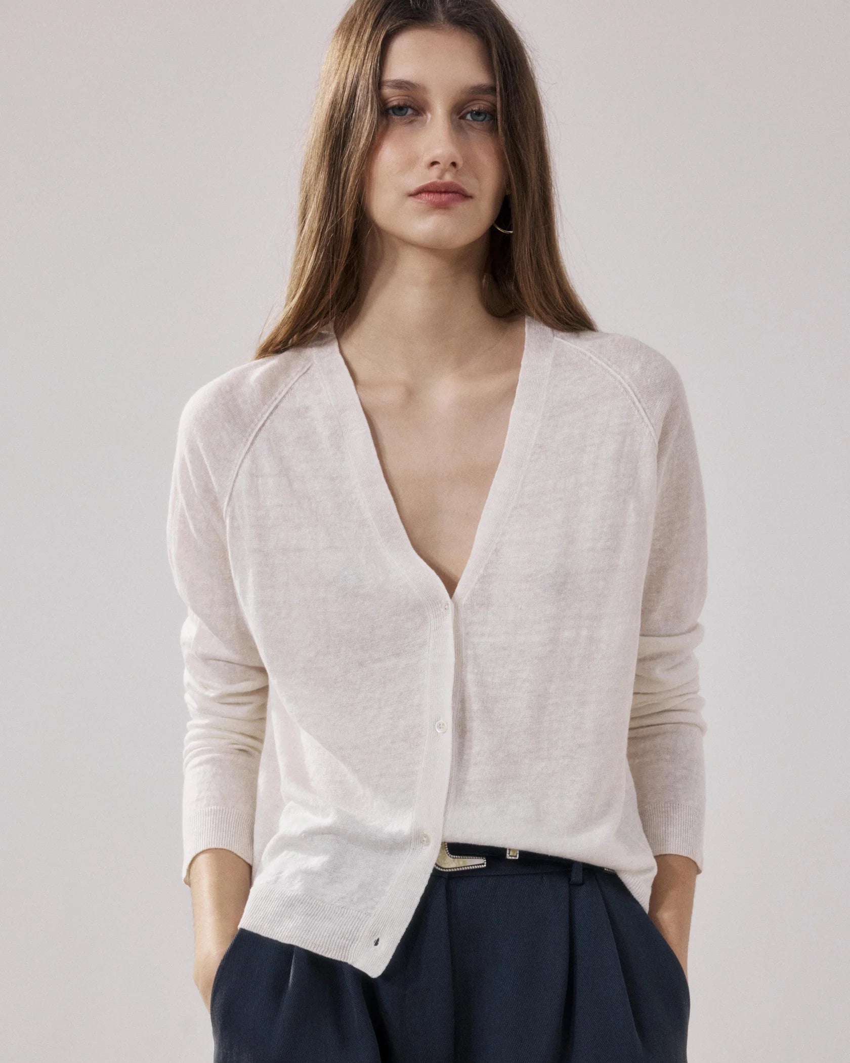 Moriba Linen Cardigan