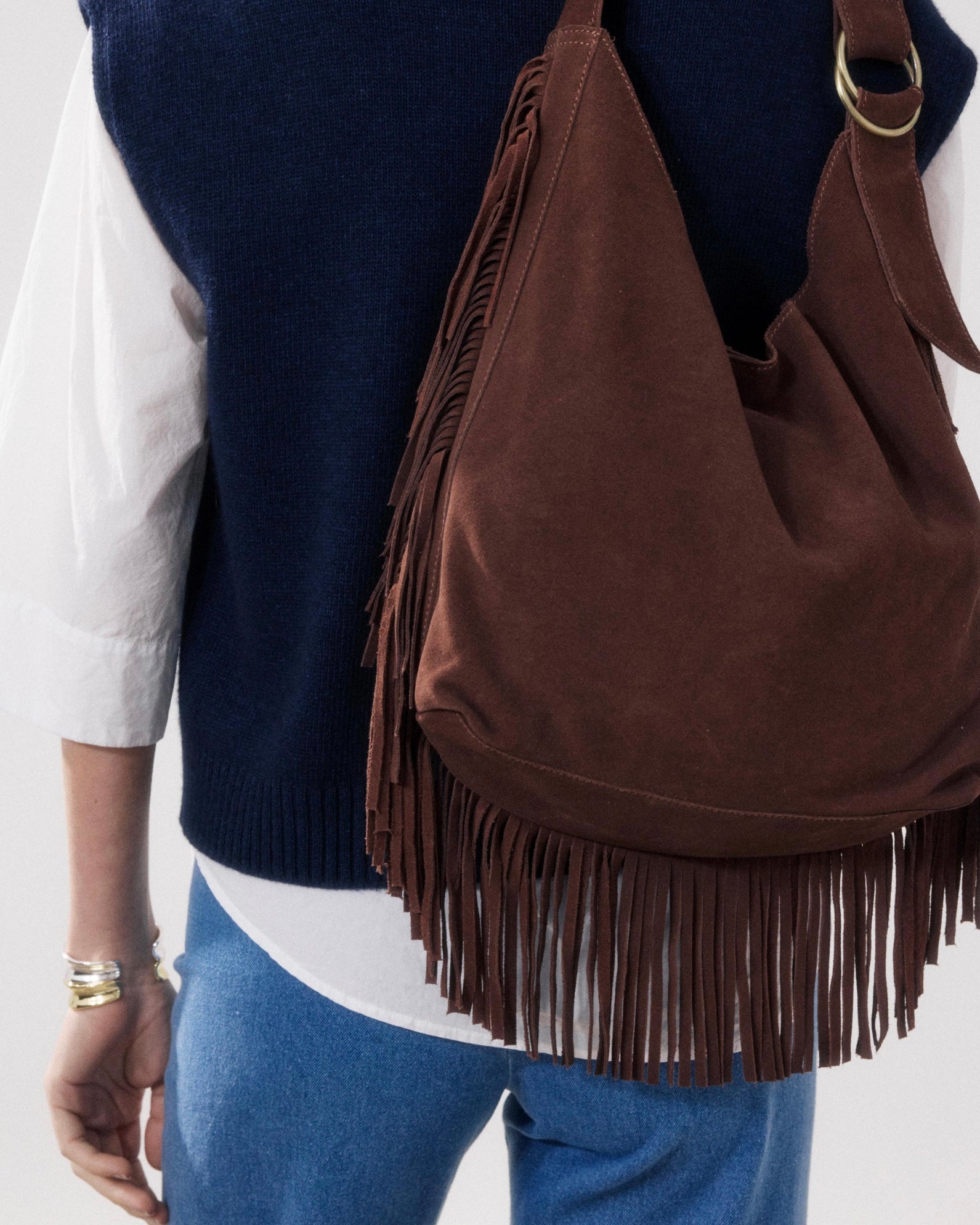 Amanda Suede Leather Bag