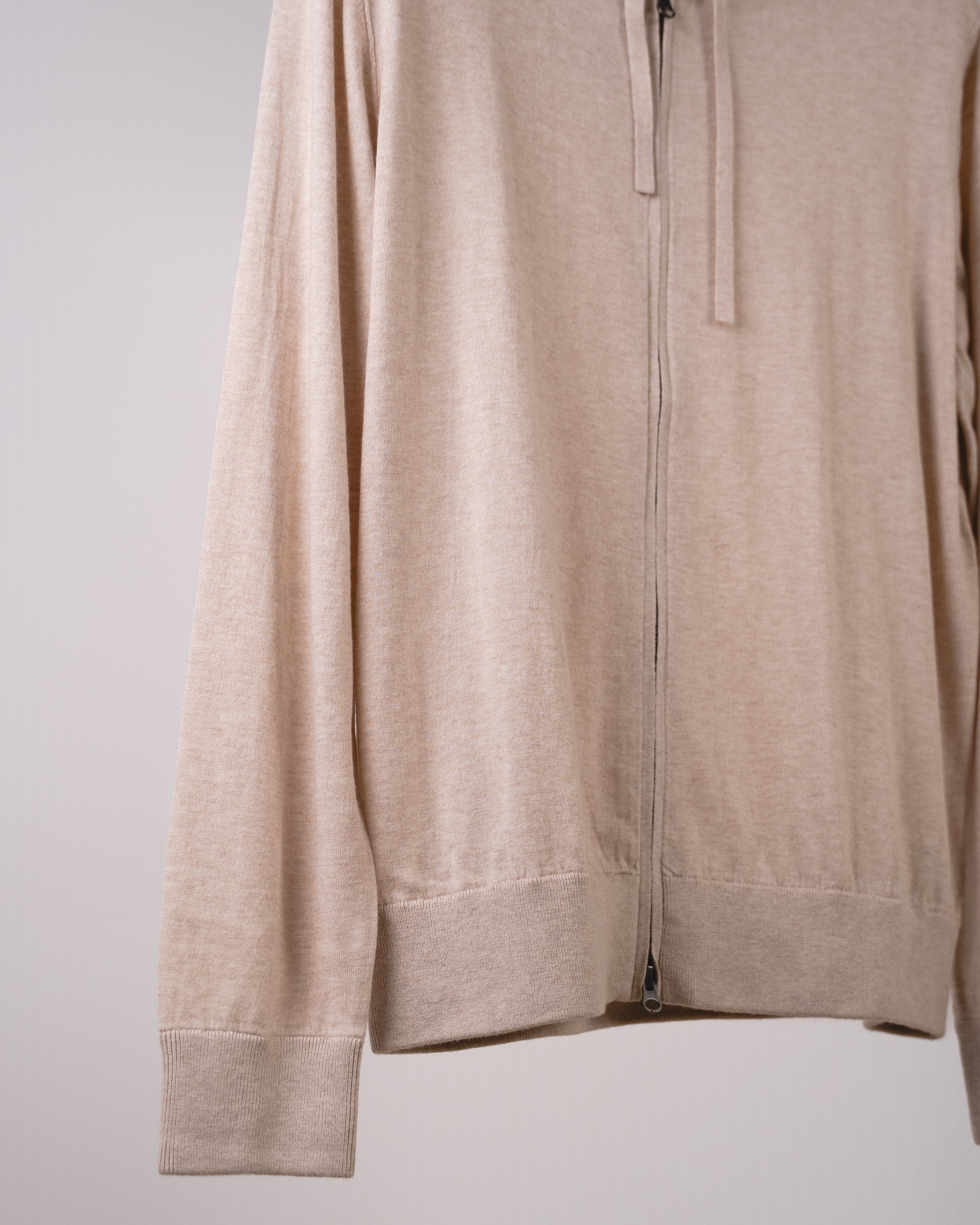 Hoody Zip Up Cashmere Mix