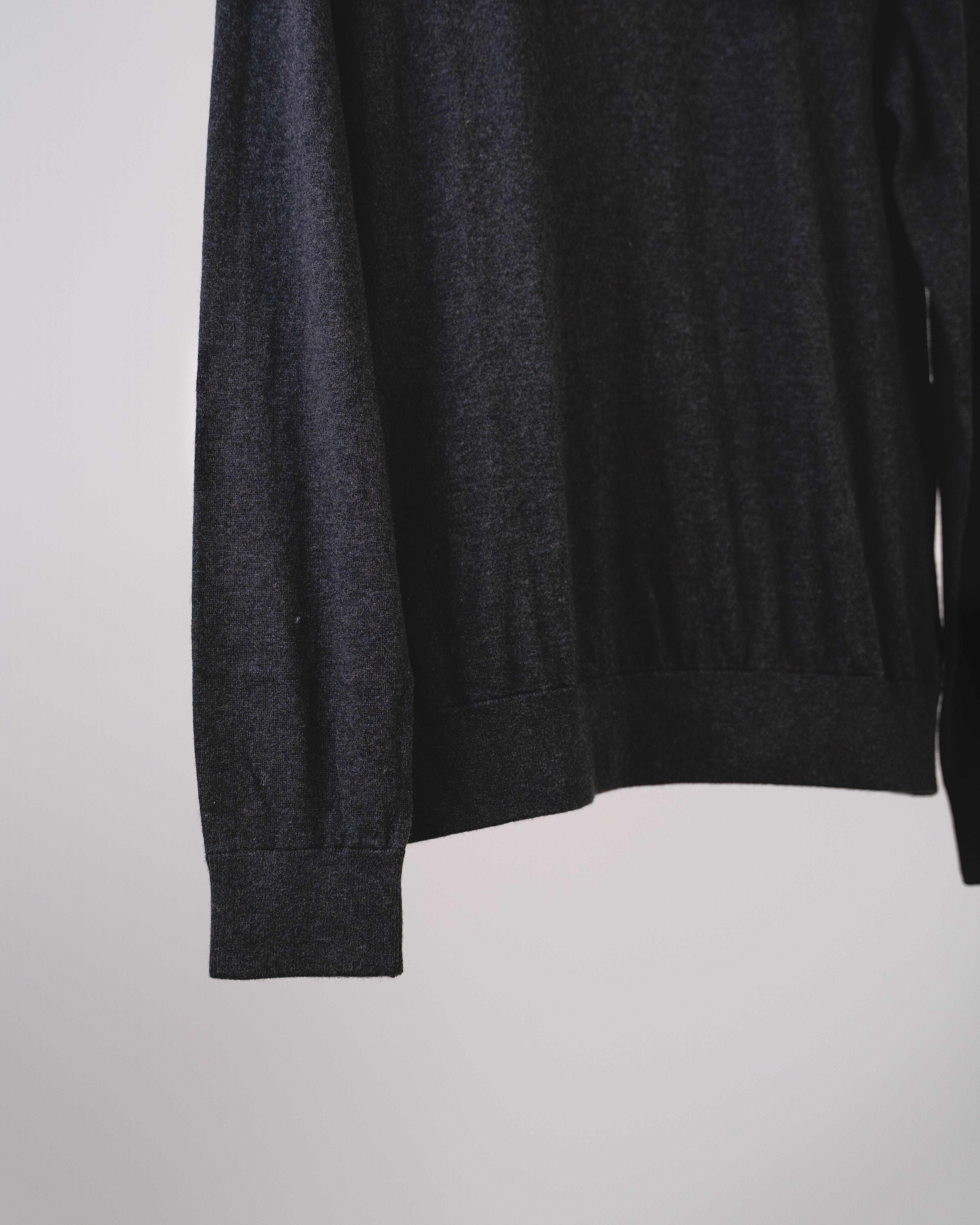 Trucker Half Zip Cashmere Mix Jumper