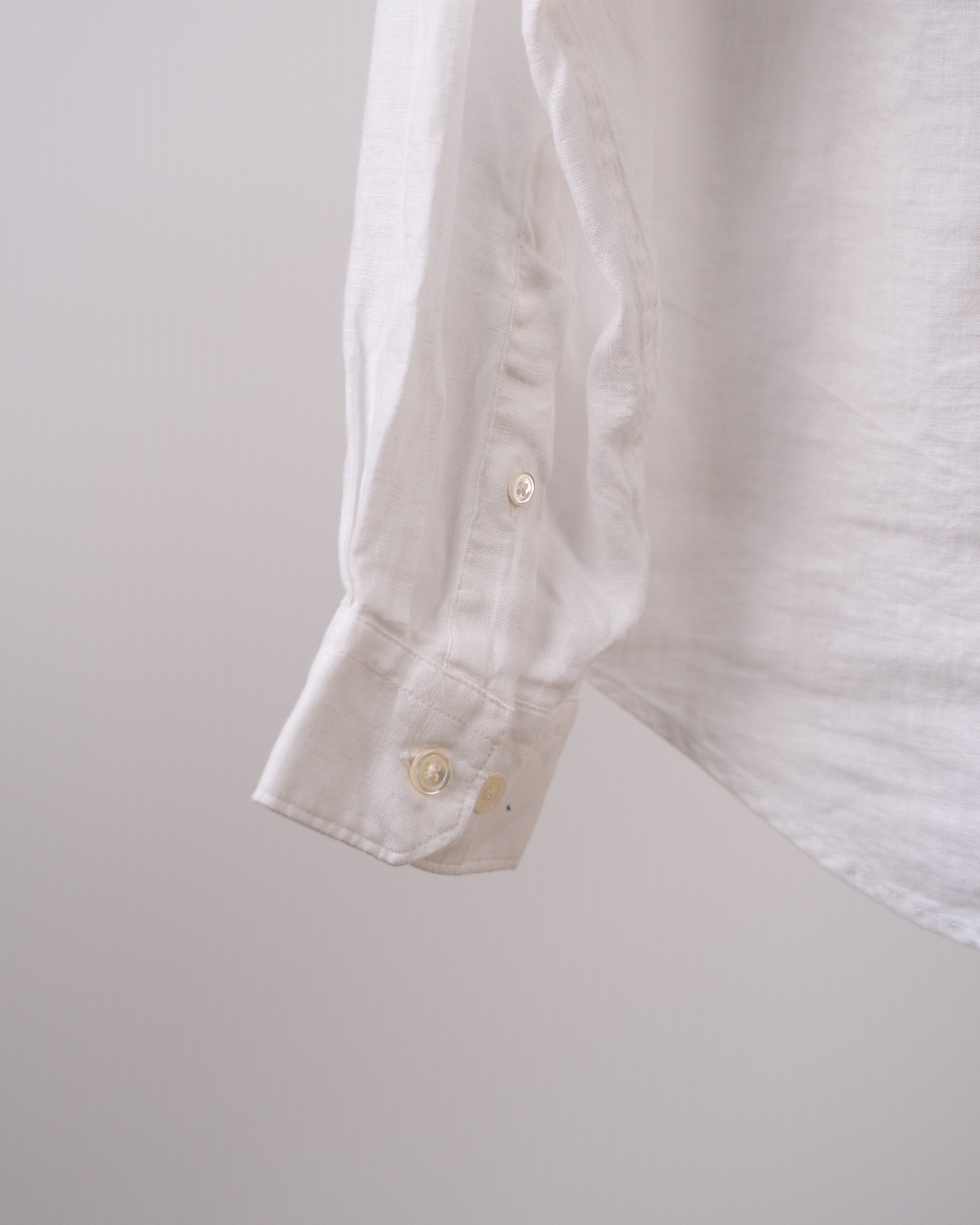 Premium Pat Grandad-Collar Linen shirt