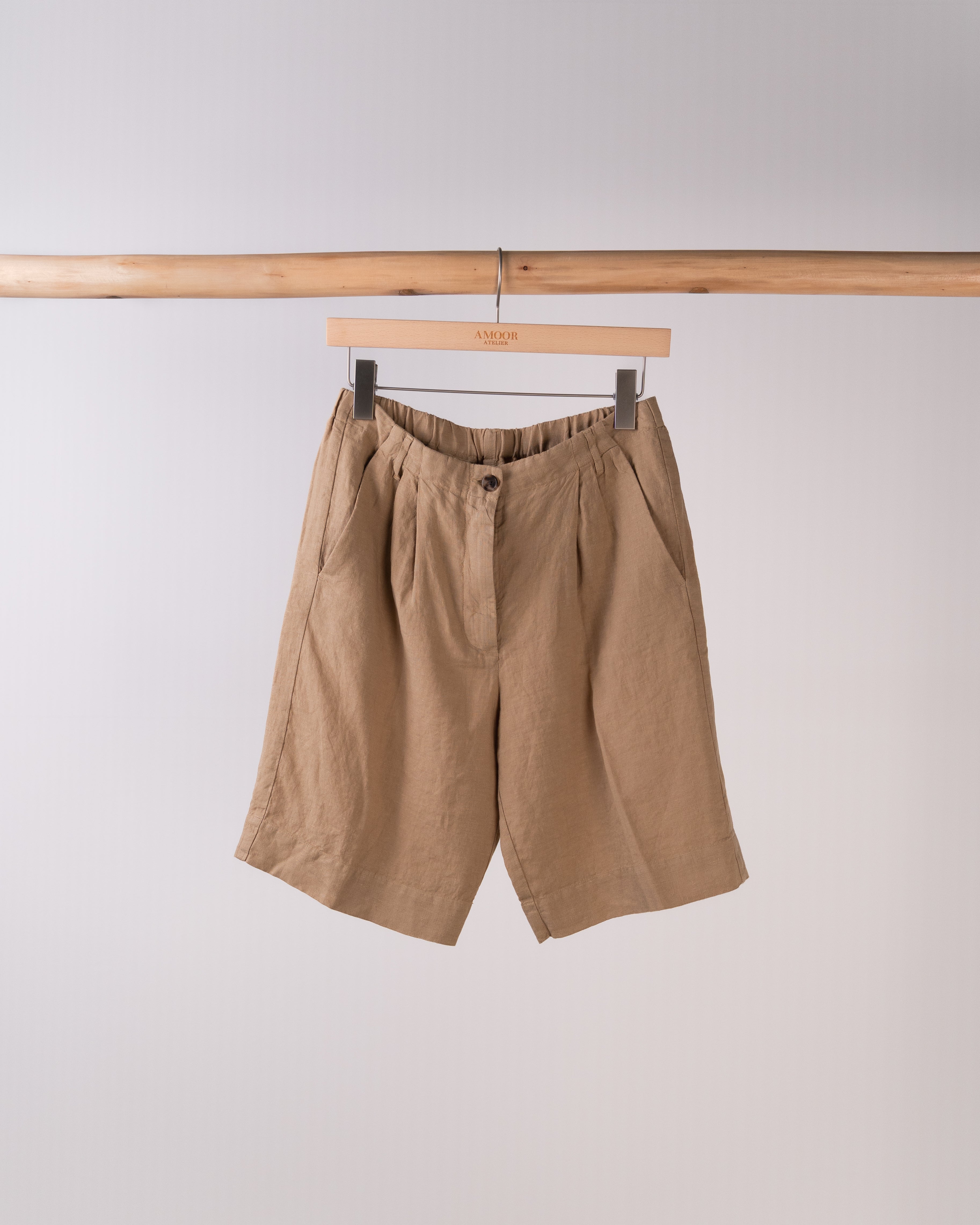 Sterling Bermuda Linen Shorts