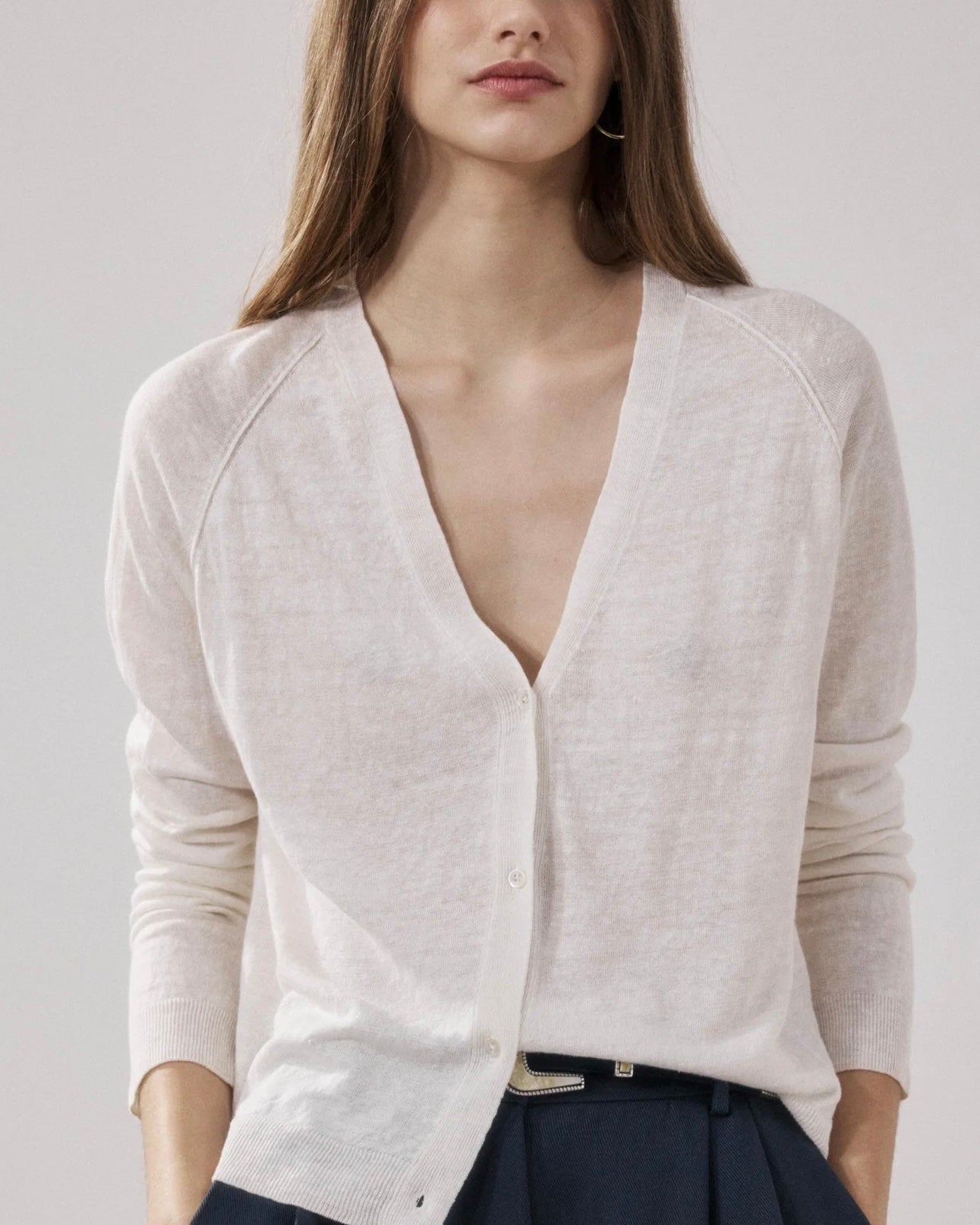 Moriba Linen Cardigan