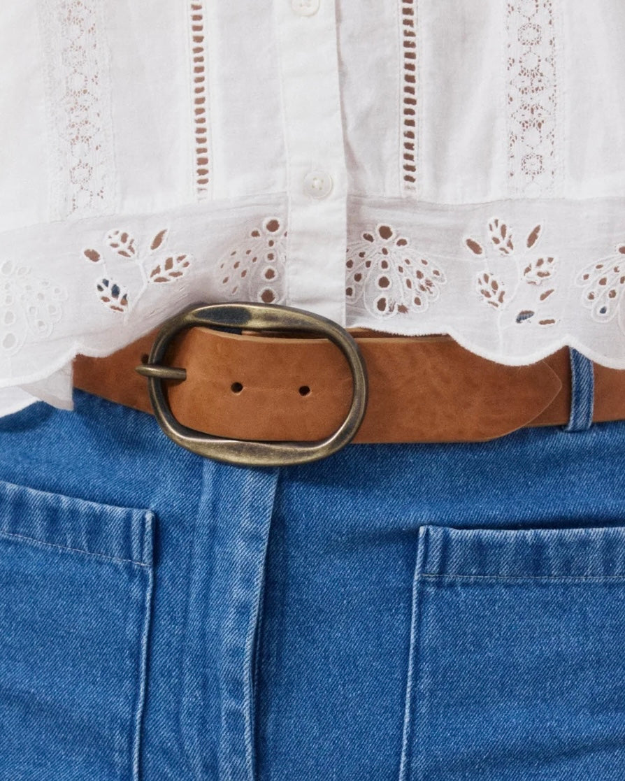 Angus Suede Leather Belt