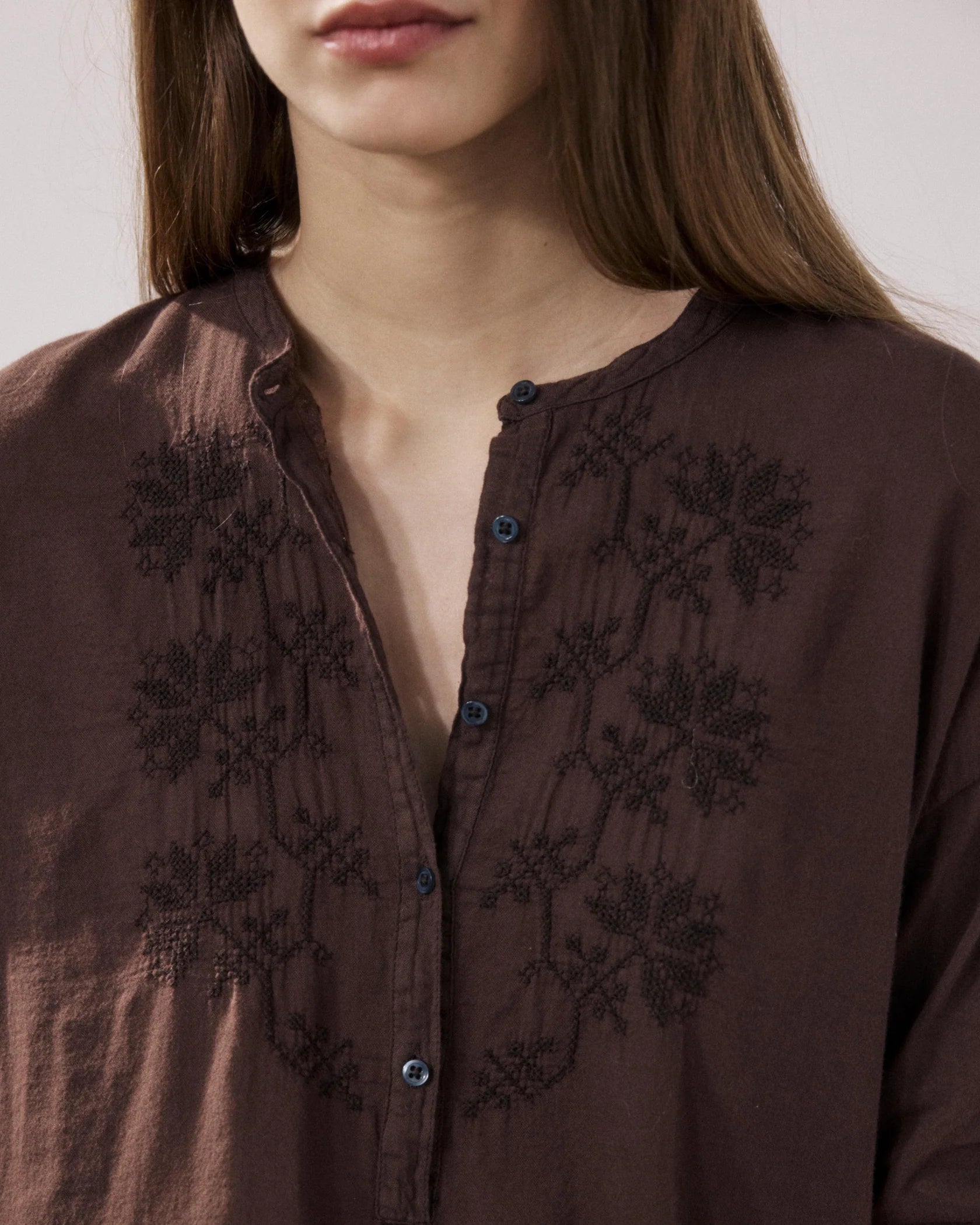 Tuanne Embroidered Cotton Shirt
