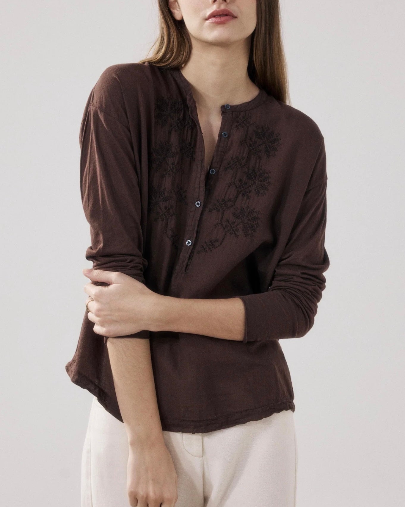 Tuanne Embroidered Cotton Shirt