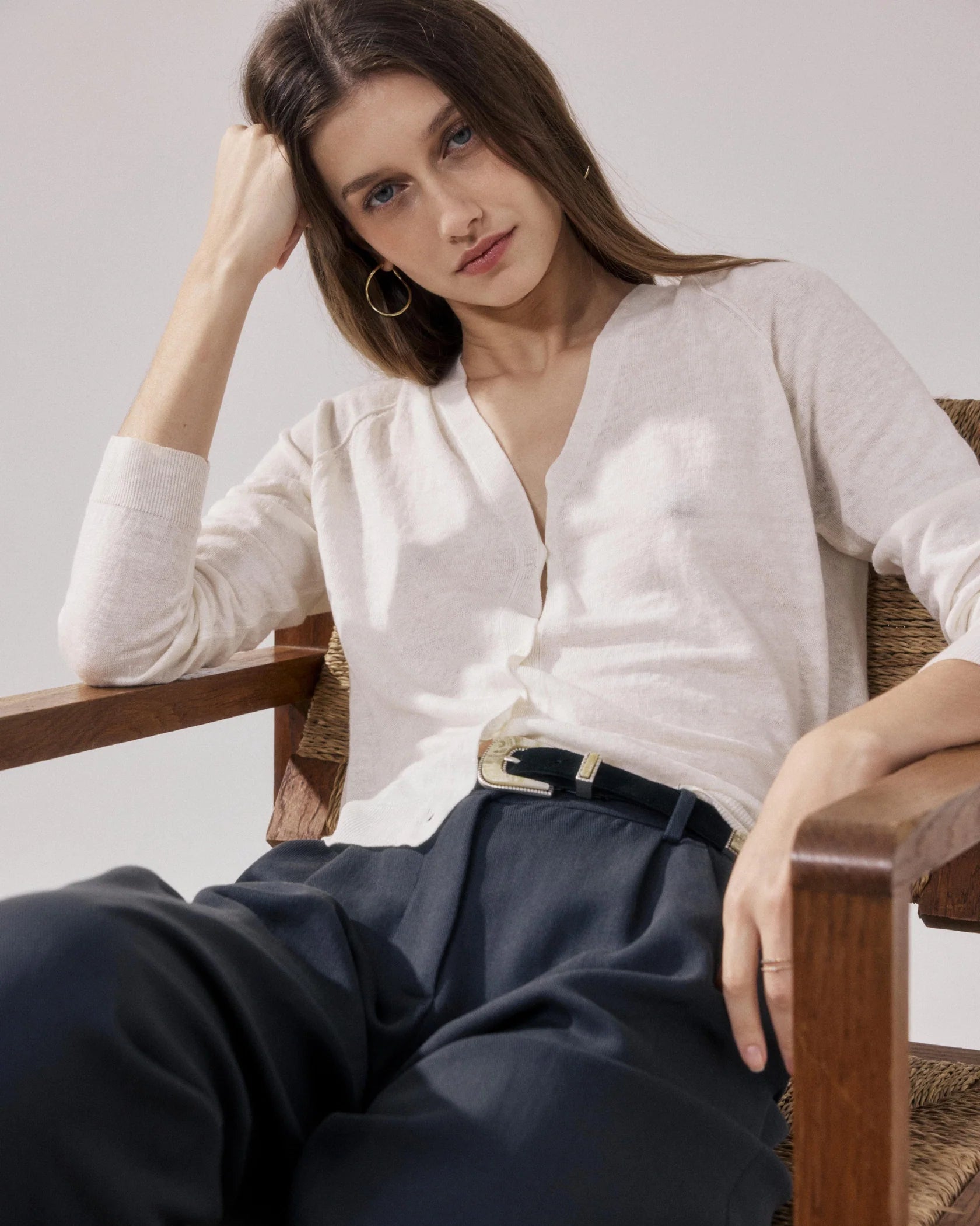 Moriba Linen Cardigan