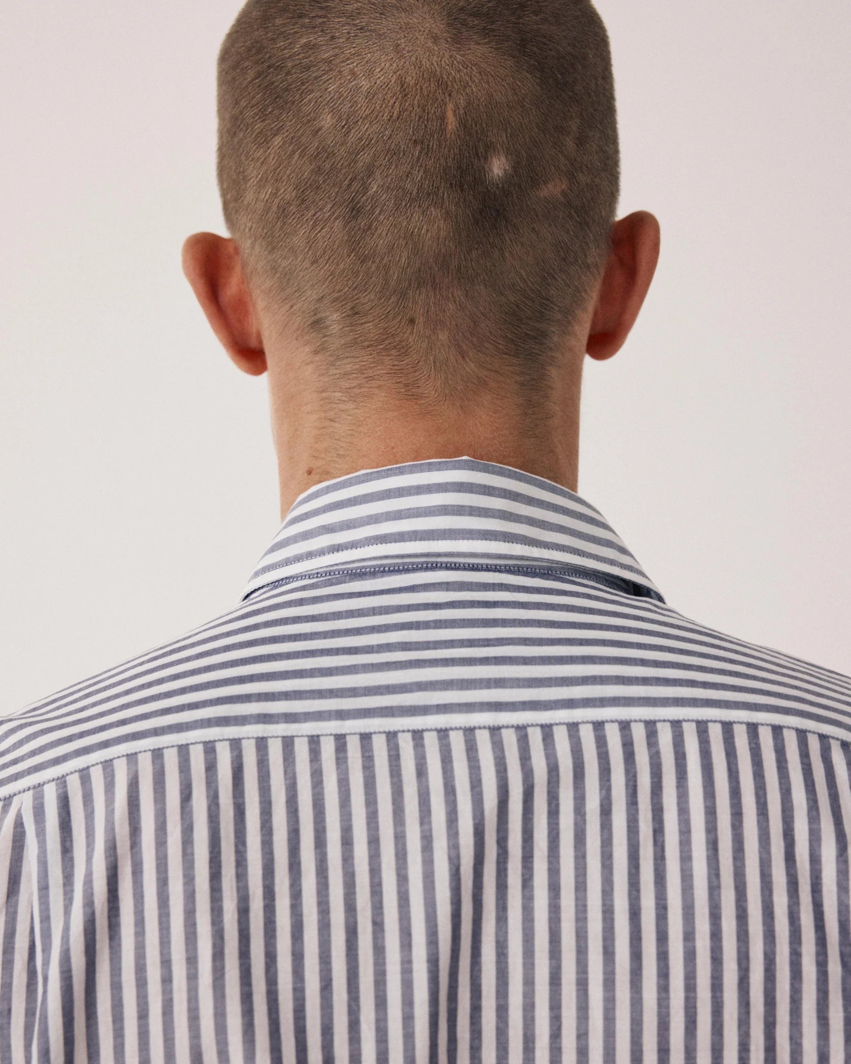 Paul Mussoletta Washed Striped Shirt
