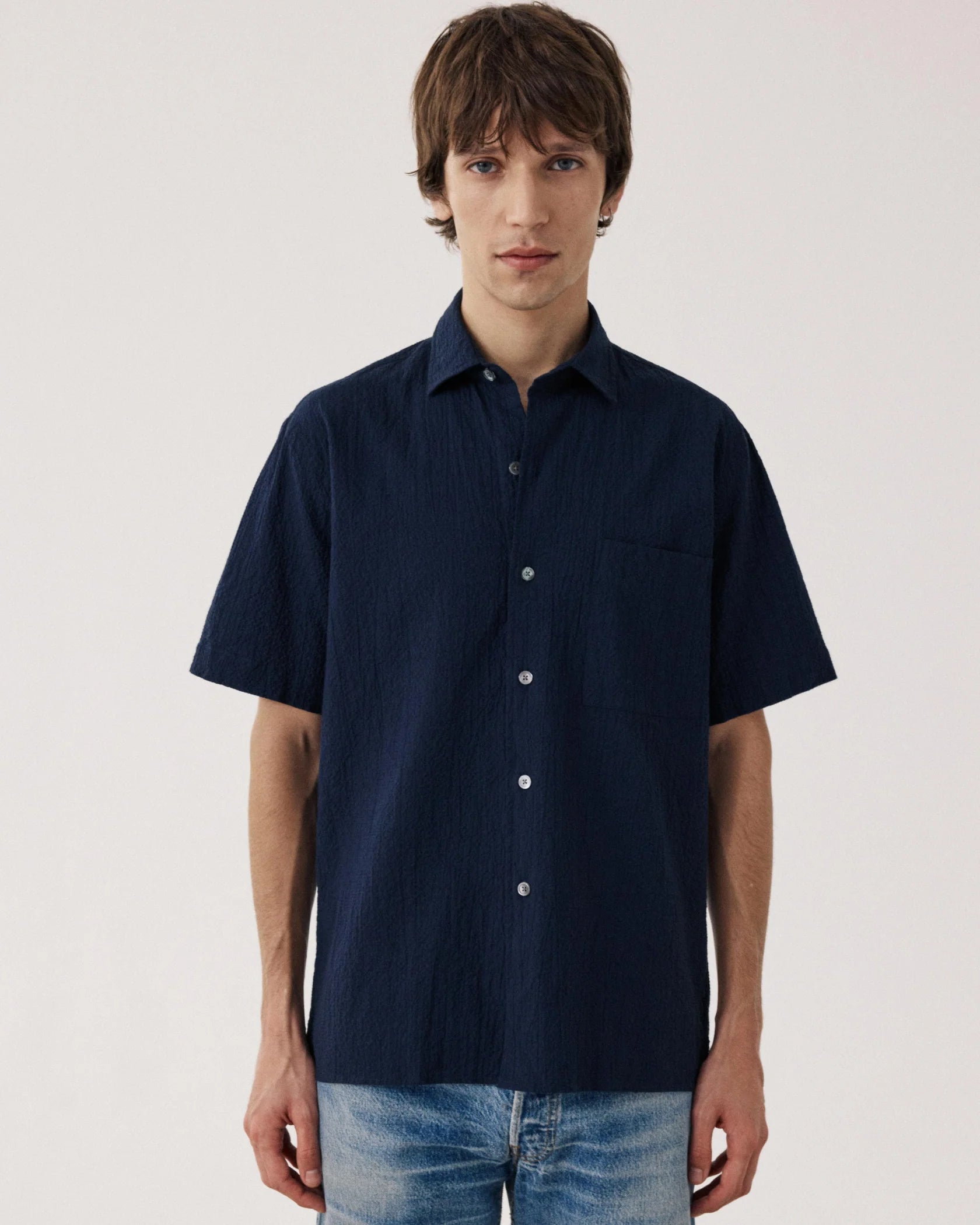 Pedro Seersucker Short Sleeved Shirt