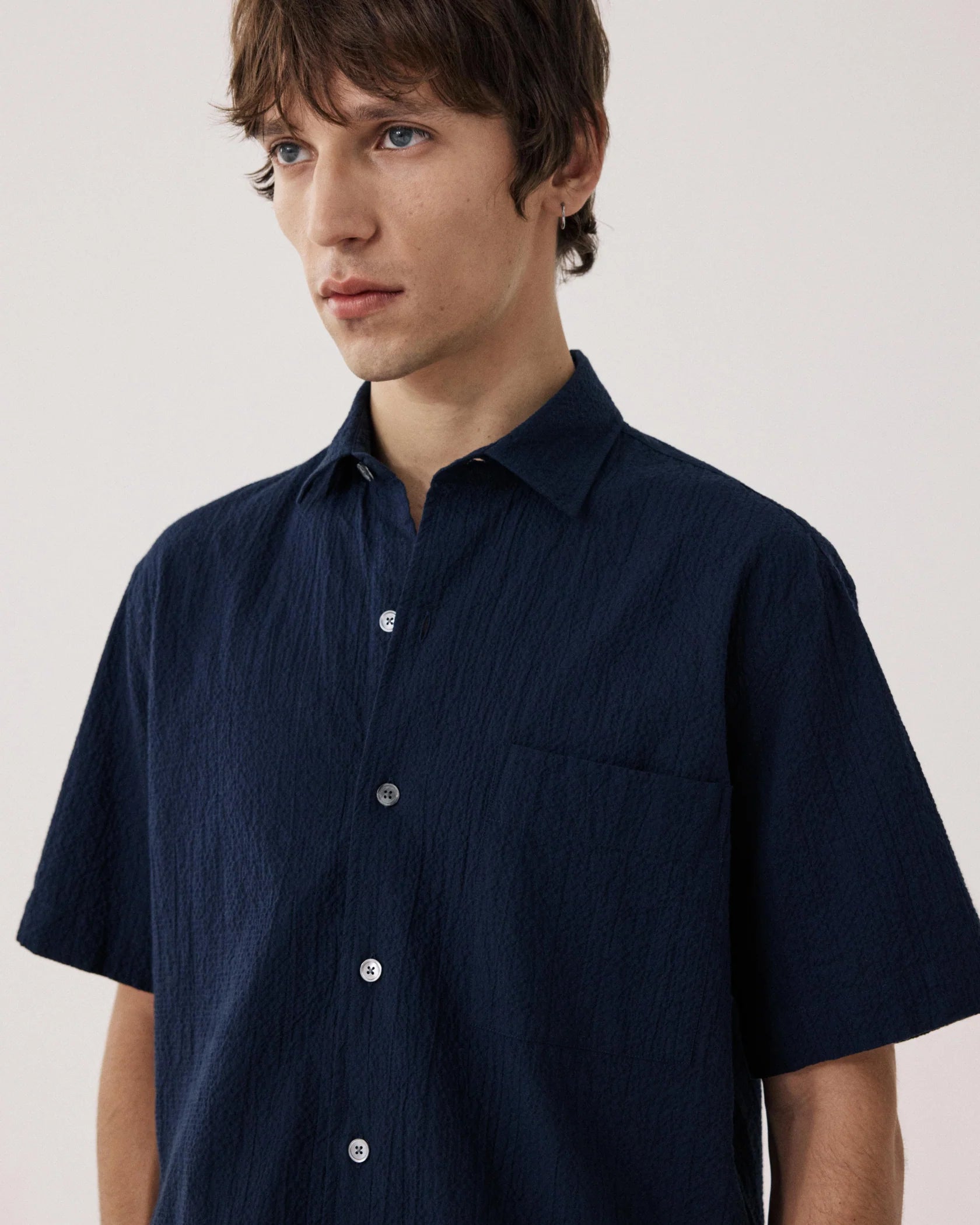 Pedro Seersucker Short Sleeved Shirt